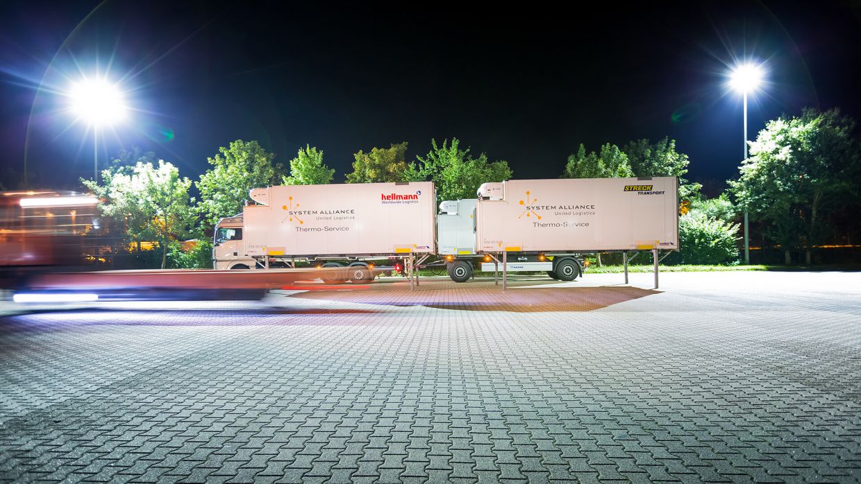 EIKONA notification relieves System Alliance staff and halls A white System Alliance truck in a loading yard.