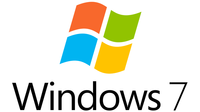 Logo of Windows 7 which stands for the support setting of the operating system.