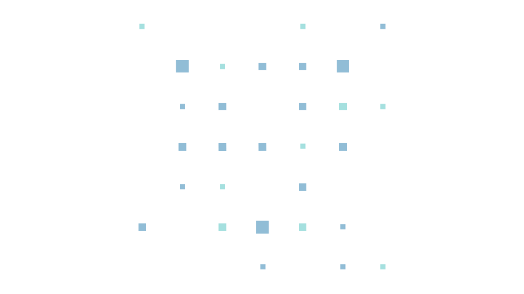 Surviving the logistics competition with digital concepts. Different sized blue rectangles arranged in a jumble.