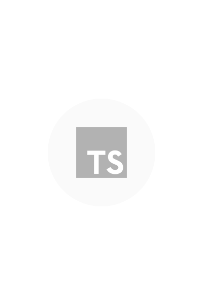 Ein dunkelgraues Logo TS auf hellgrauem Kreis.